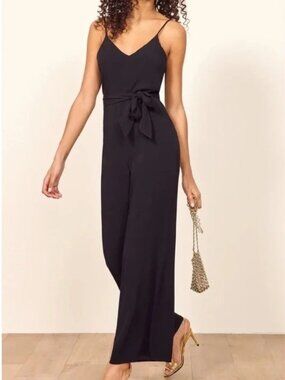 Reformation Milly Jumpsuit - Black Size S